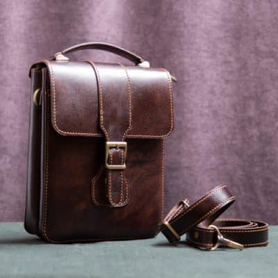 کیف دوشی چرم هوژا