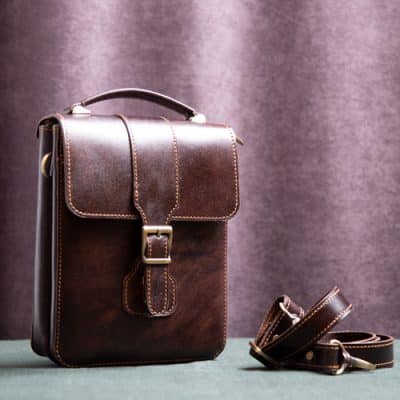 کیف دوشی چرم هوژا