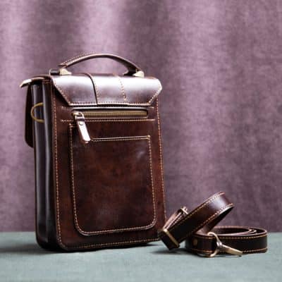 کیف دوشی چرم هوژا